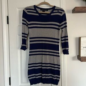 FRENCH CONNECTION STRIPED SWEATER DRESS